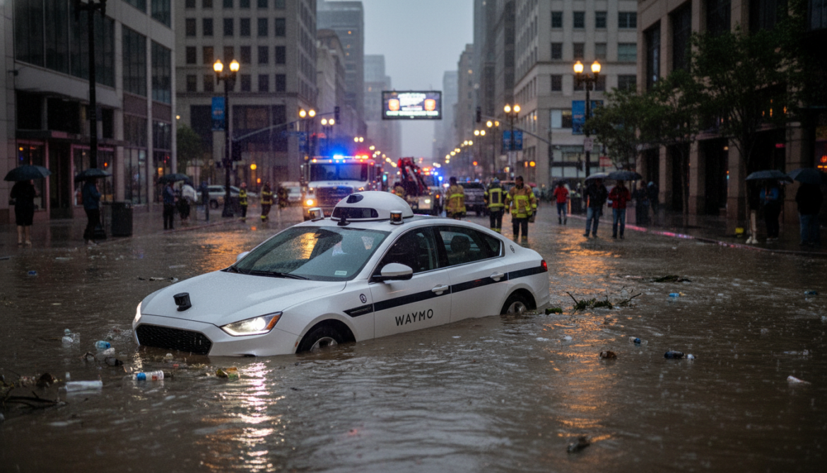 Waymo halts robotaxi service in four cities after flooded street incident
