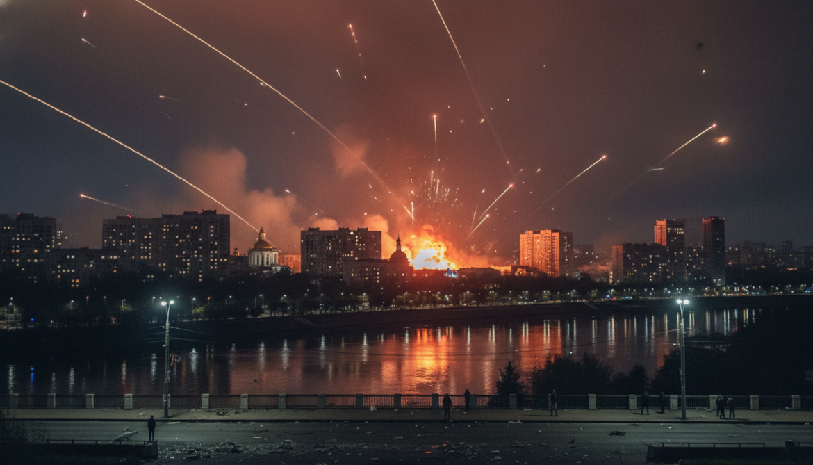 Russia launches hundreds of drones and missiles in massive attack on Kyiv