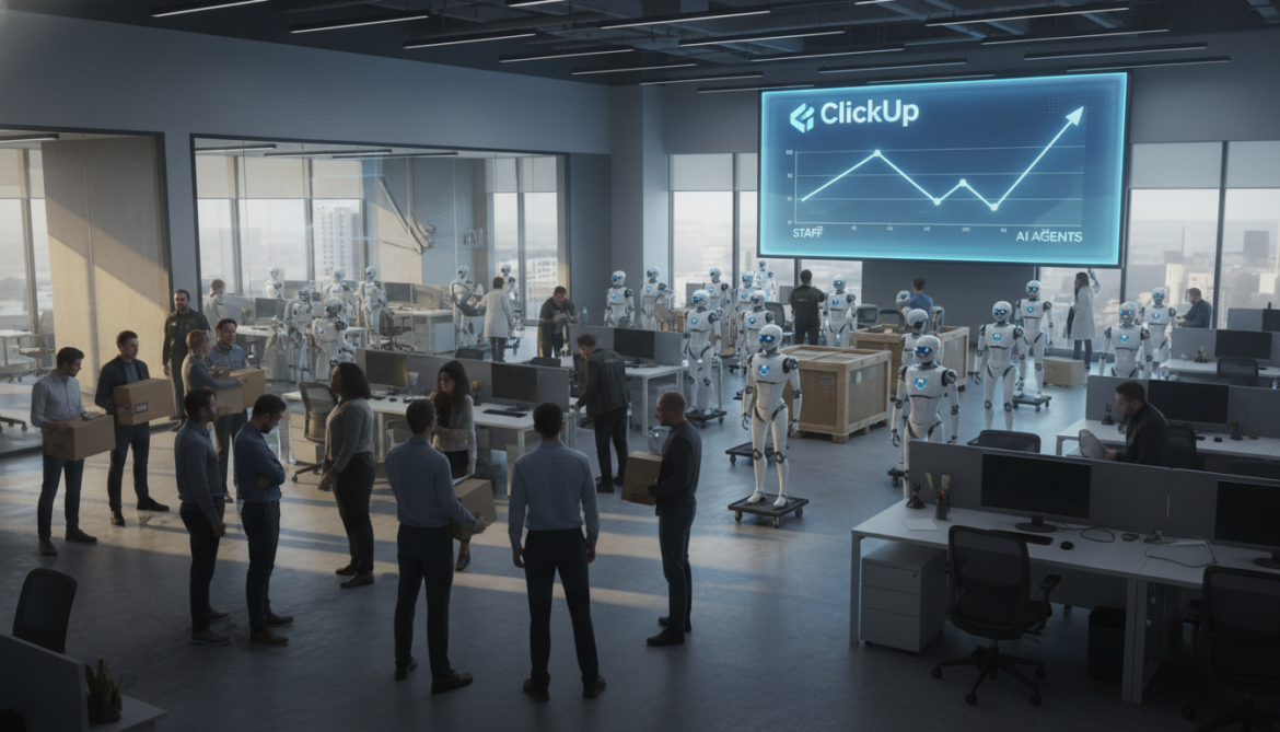 ClickUp cuts 22% of staff and deploys 3,000 AI agents