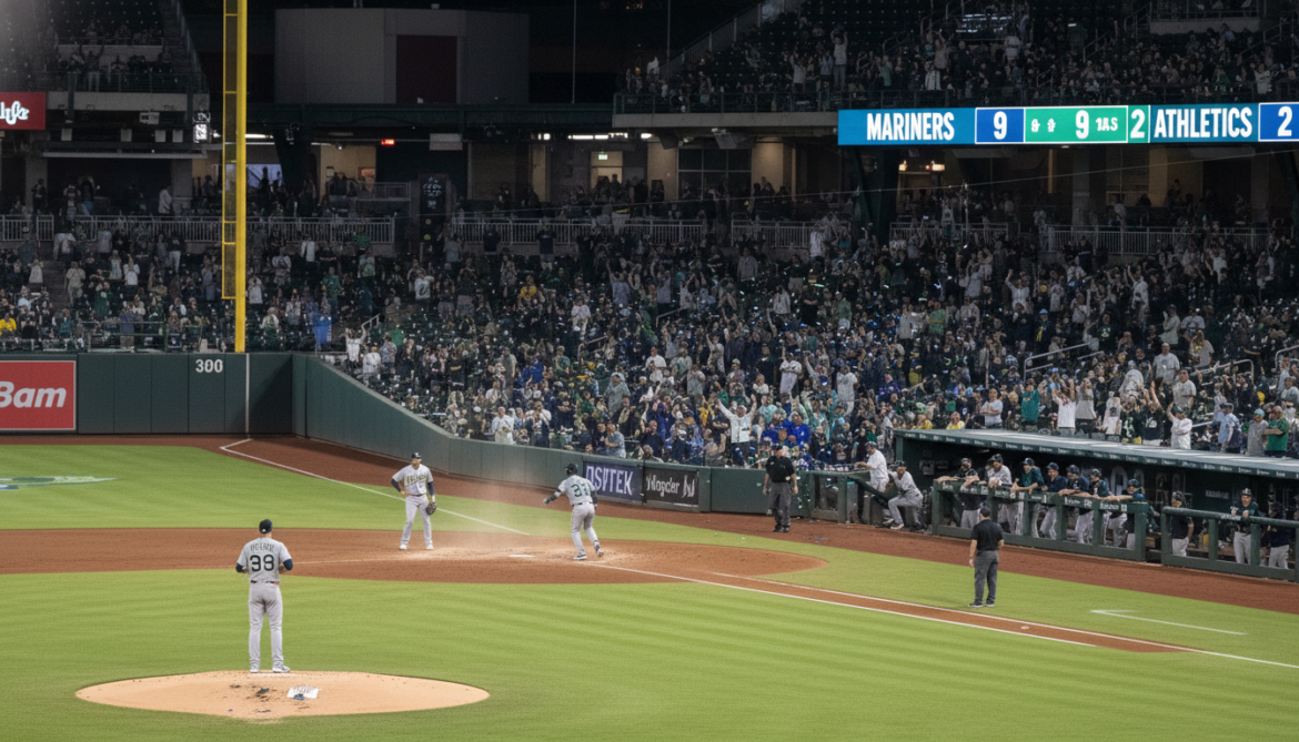 Mariners rout Athletics 9-2 in dominant MLB offensive display