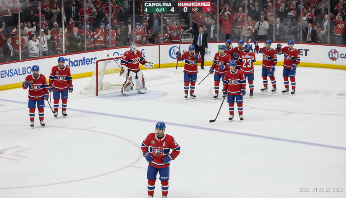 Canadiens suffer 4-0 loss, fall to 3-1 as Hurricanes' pressure mounts
