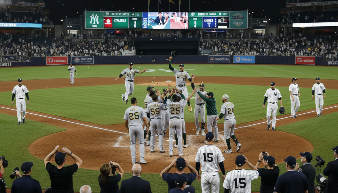 Athletics rally past Yankees 6-4 for crucial road victory