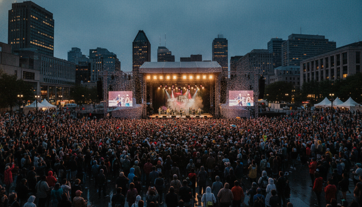Angine de Poitrine Draws Thousands to Place des Festivals at Montreal Jazz Festival