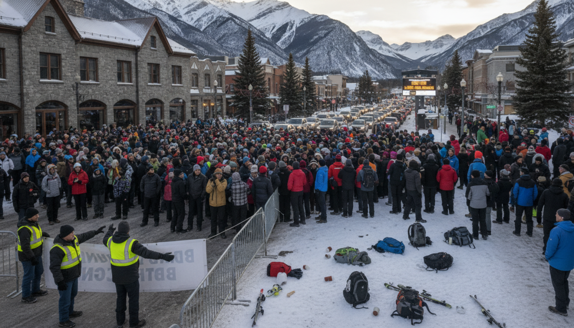 Banff discontinues skijoring event after record crowds overwhelm town capacity