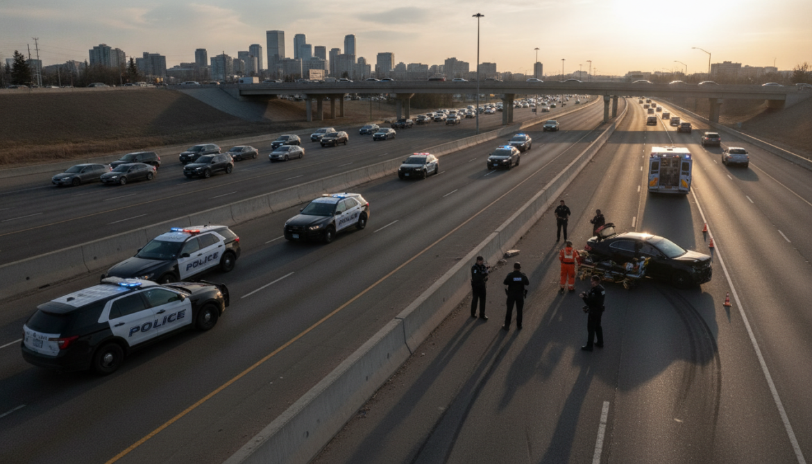 Calgary police call ASIRT after Deerfoot Trail officer-involved shooting, one hospitalized