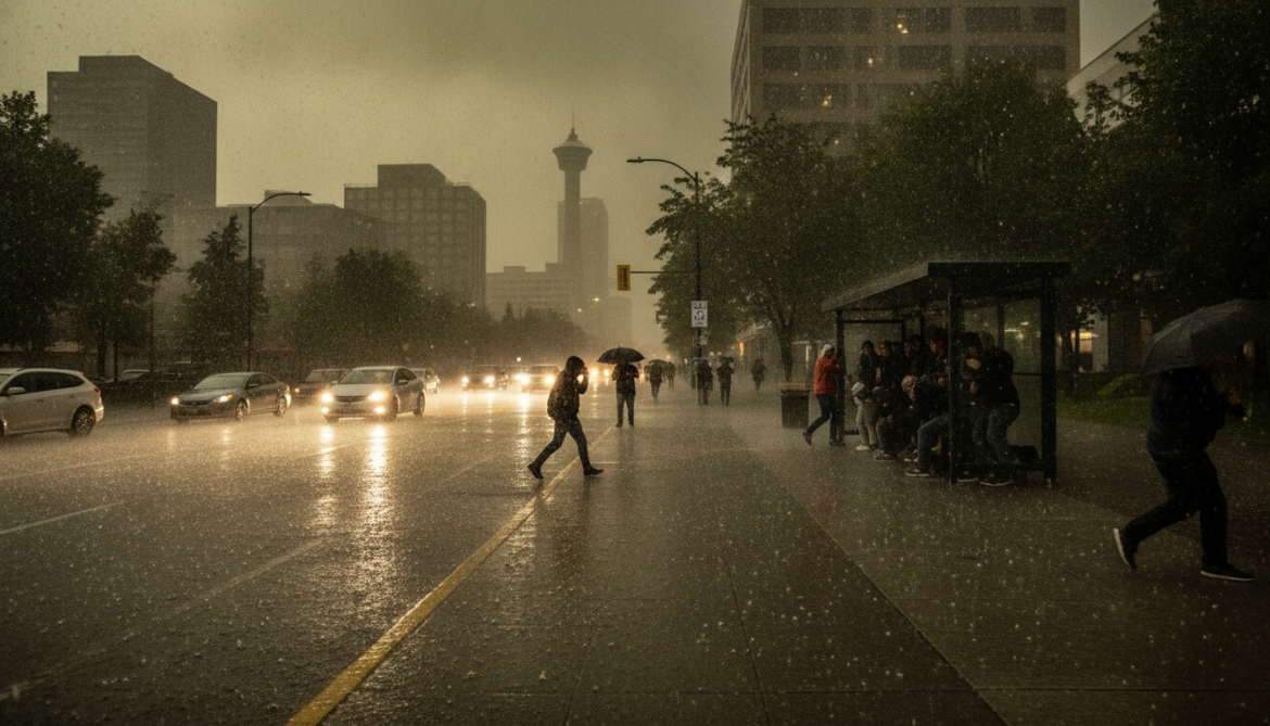Calgary under yellow warning as severe thunderstorms bring hail and heavy rain
