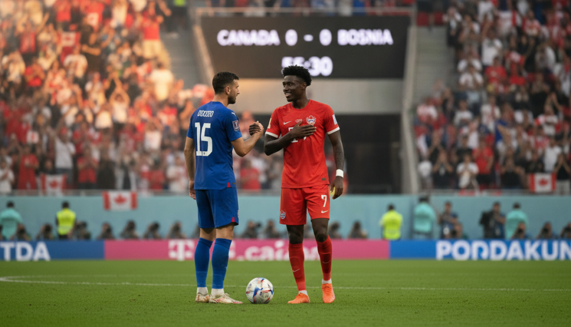 Canadian player pledges support for Bosnia at World Cup, hopes 1-1 draw