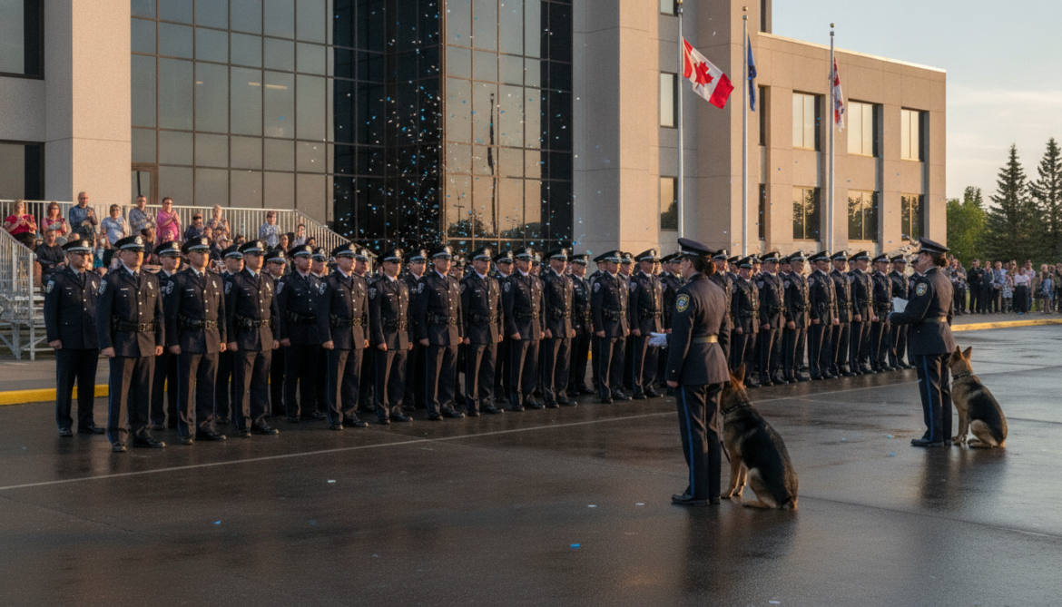 Edmonton Police Service graduates 34 officers and two new canines