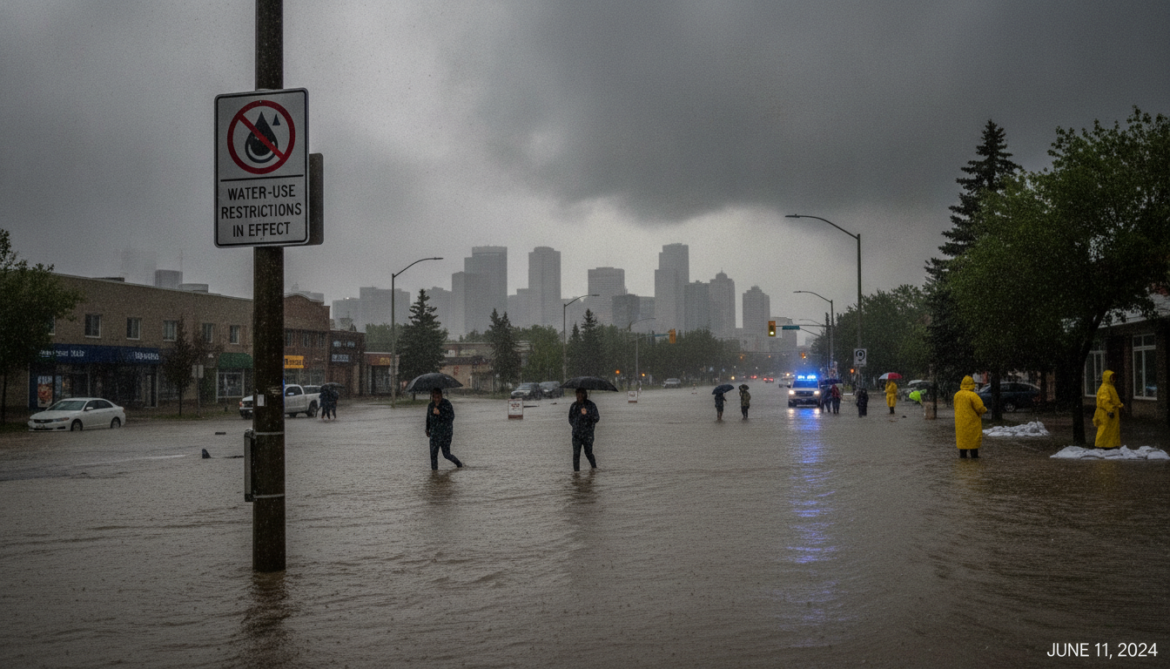 Edmonton imposes water-use restrictions as heavy June rain floods city
