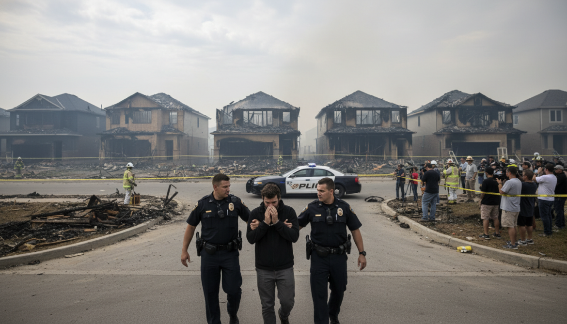 Edmonton man charged with 27 counts after infill arson destroyed eight homes