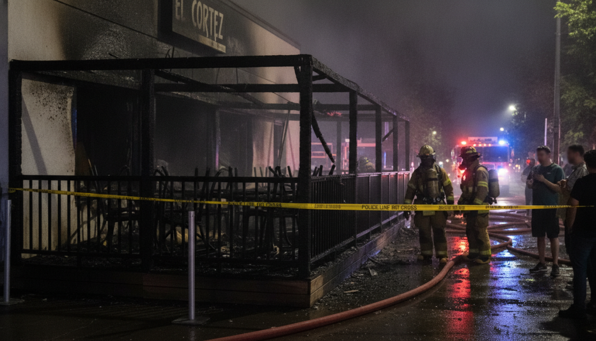 El Cortez restaurant suffers patio damage in Thursday night Edmonton fire