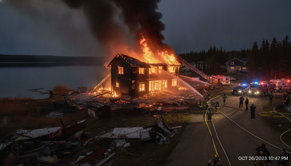 Fort McMurray house fire destroys Gregoire Lakes home as investigation launched