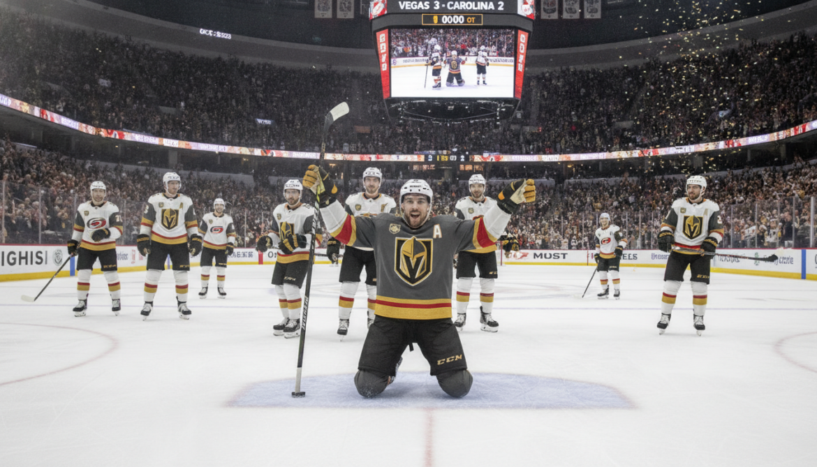 Golden Knights hold off Hurricanes as Theodore nets second overtime winner