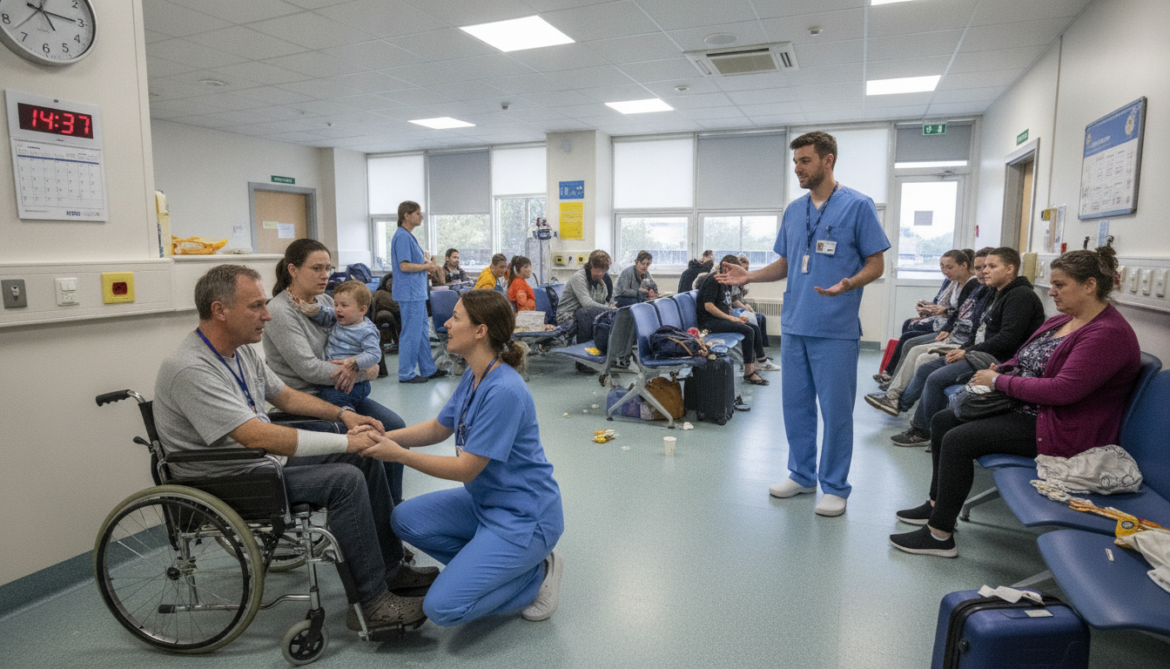 Health-care workers provide encouragement and perspective as patients lose patience