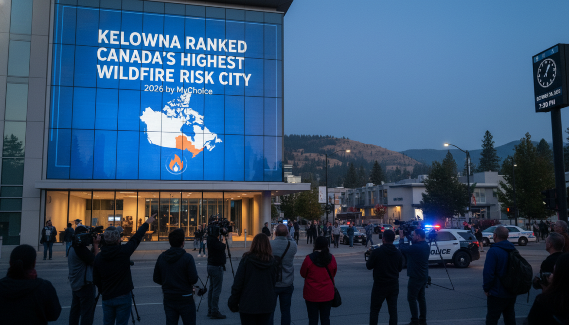 Kelowna Ranked Canada's Highest Wildfire Risk City in 2026 by MyChoice