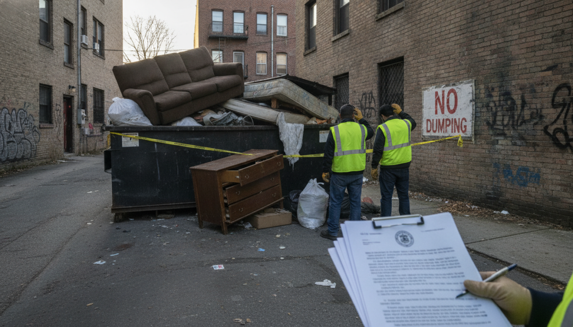 Large-item dumpster dumping leaves property owners responsible, city report warns