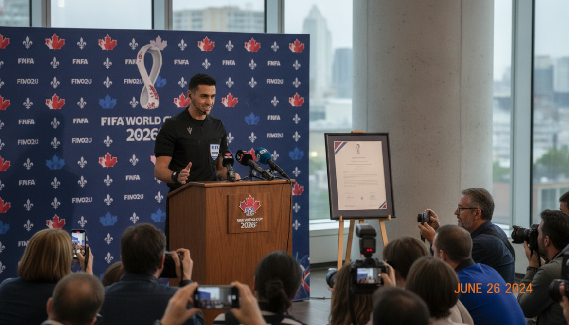 Lyes Arfa selected as first Quebec referee for 2026 FIFA World Cup