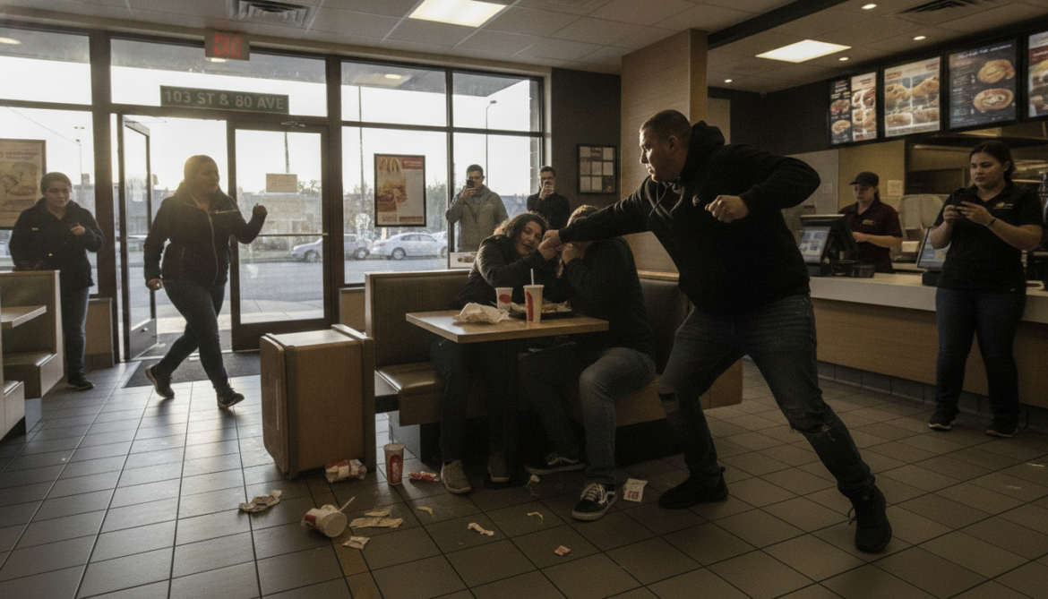 McDonald's patron assaults two diners near 103 Street and 80 Avenue