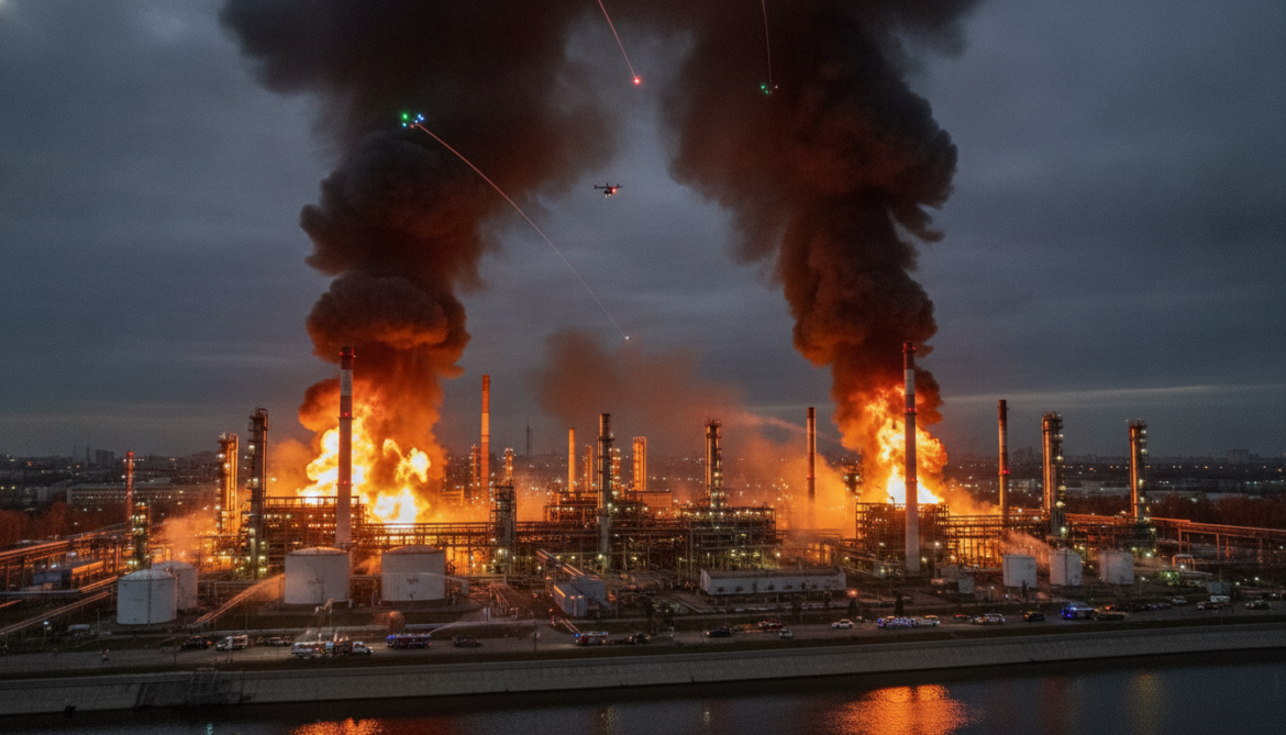 Moscow refinery hit in large-scale Ukrainian drone attack