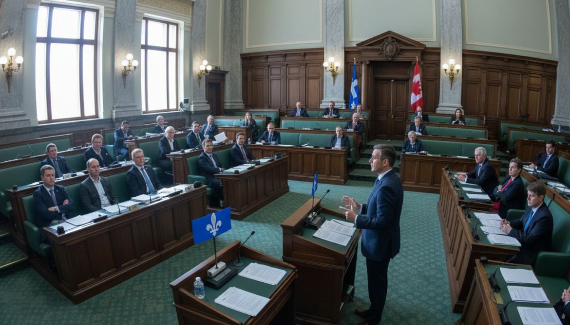 Quebec constitution stalled as justice minister accuses opposition of blocking adoption