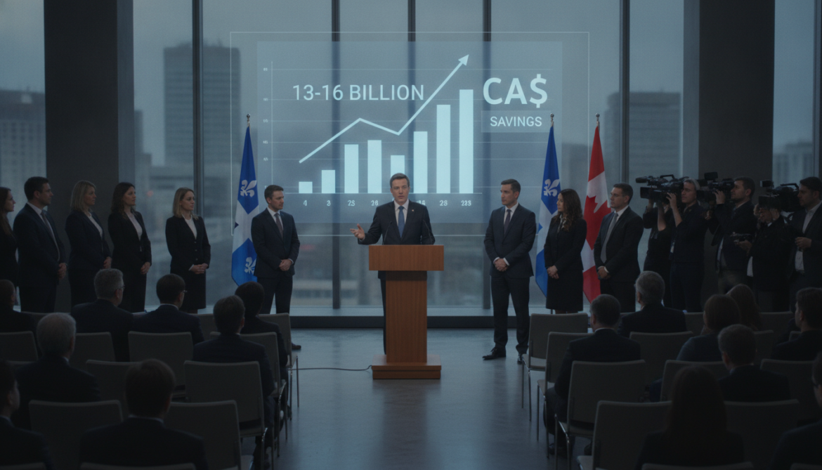 Quebec independence blueprint projects $13-16 billion in administrative savings