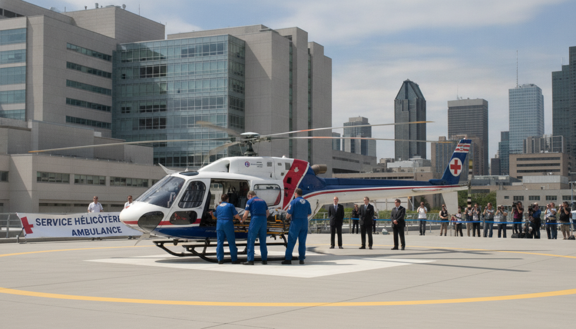 Quebec launches interhospital air ambulance helicopter service to speed critical care