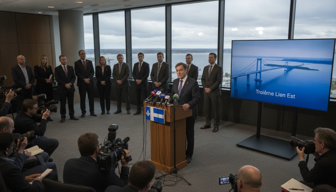 Quebec launches international call for third link to the east