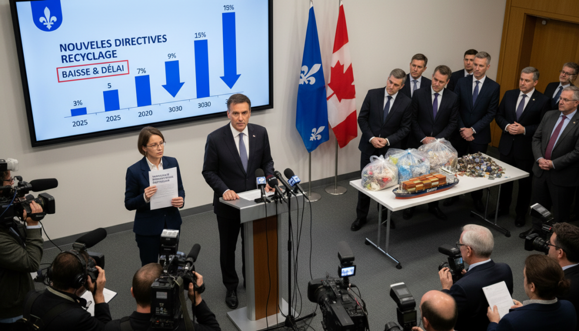 Quebec lowers and delays recycling targets as industry warns of landfill exports