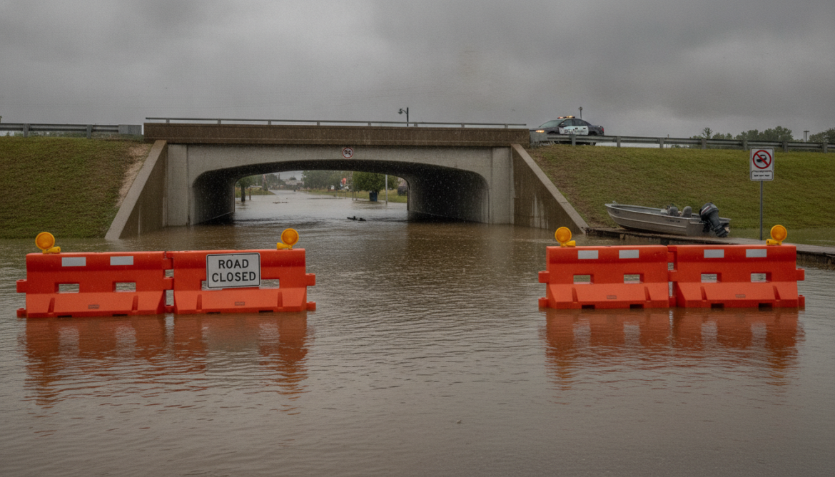 River flooding risk similar to early June prompts underpass closures, boating advisory