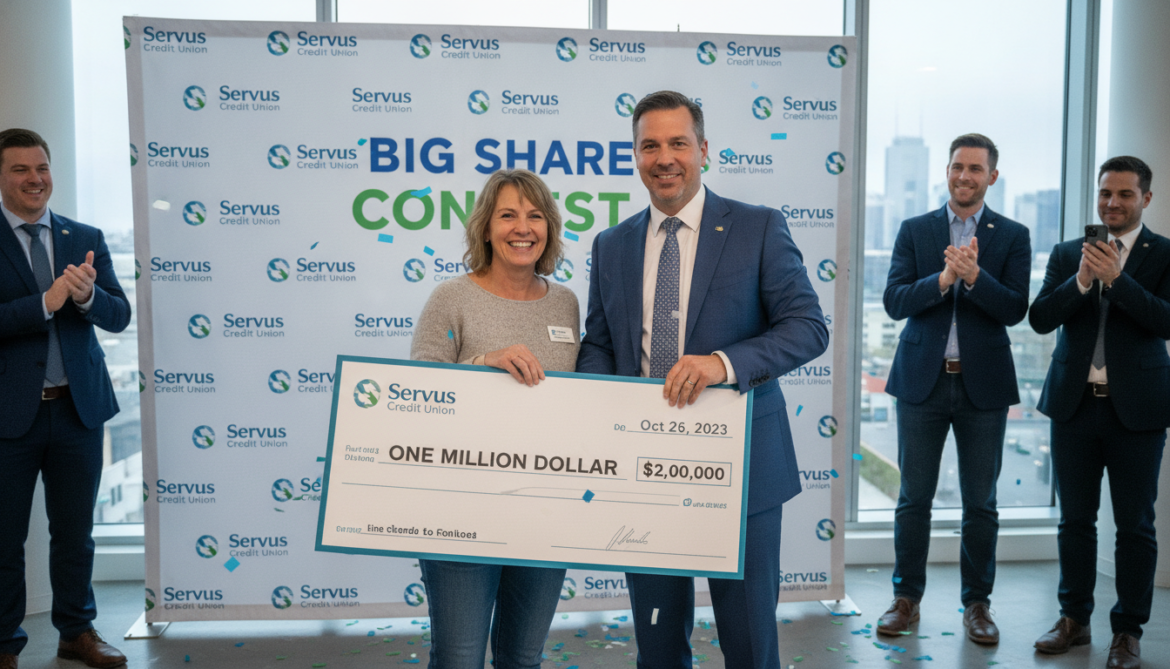 Servus Credit Union member wins $1 million in Big Share contest