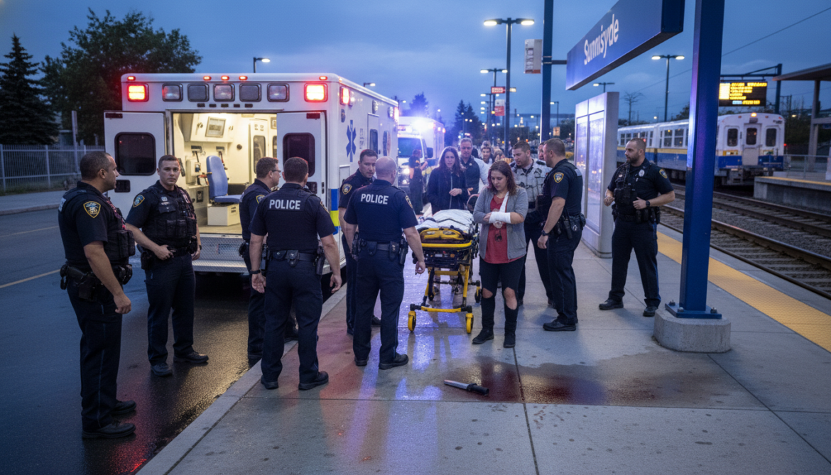 Sunnyside LRT station woman found with serious weapon-related injuries, hospitalized