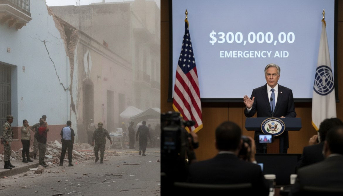 Venezuela hit by new tremor as US announces $300 million emergency aid
