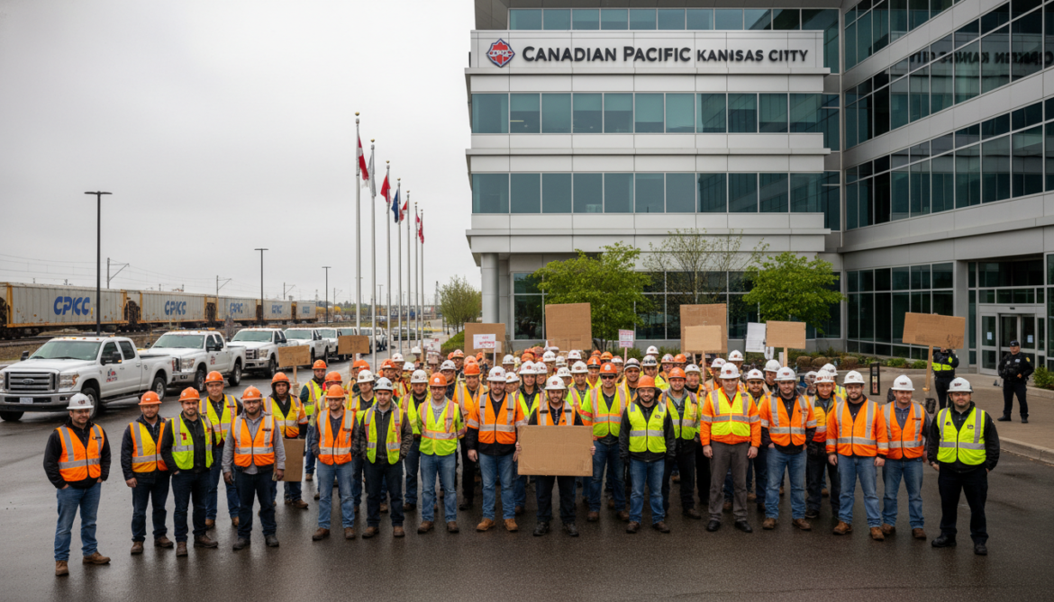 Canadian Pacific Kansas City signal workers launch strike after contract talks collapse