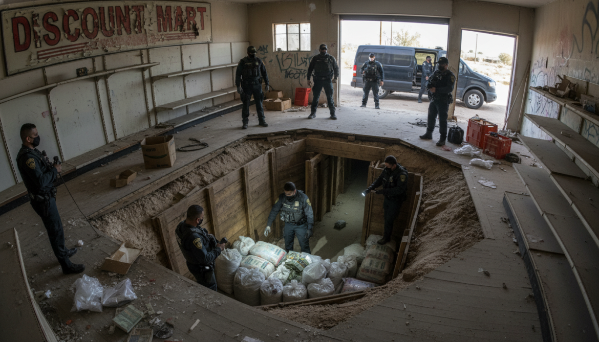 US-Mexico Border Tunnel Uncovered Under Fake Discount Store $45M Cocaine Seized
