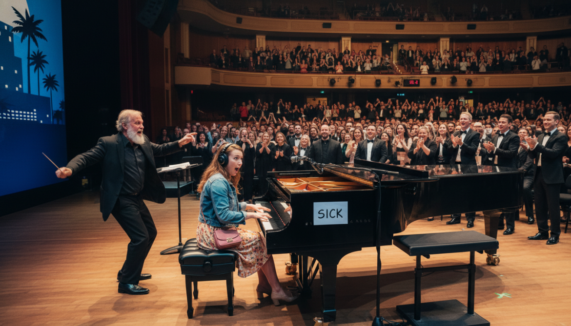 La La Land Concert Audience Member Fills In for Sick Keyboardist