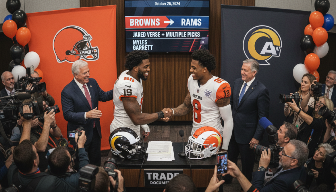 Browns Trade Myles Garrett to Rams for Jared Verse and Multiple Picks