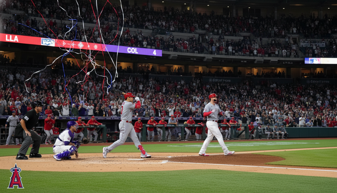 Angels rout Rockies 11-4 as Los Angeles offense explodes