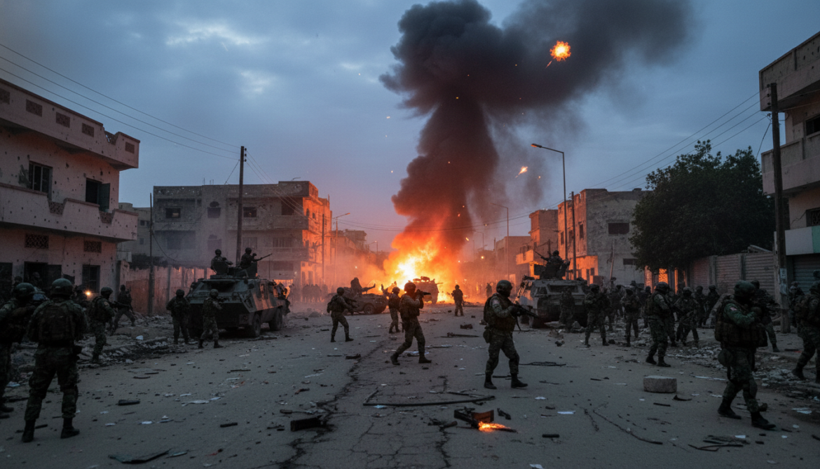 Mogadishu erupts in gunfire and explosions as government forces clash with militia