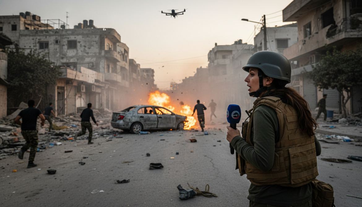 Israeli air strike hits car behind journalist in Nabatieh amid US-brokered ceasefire