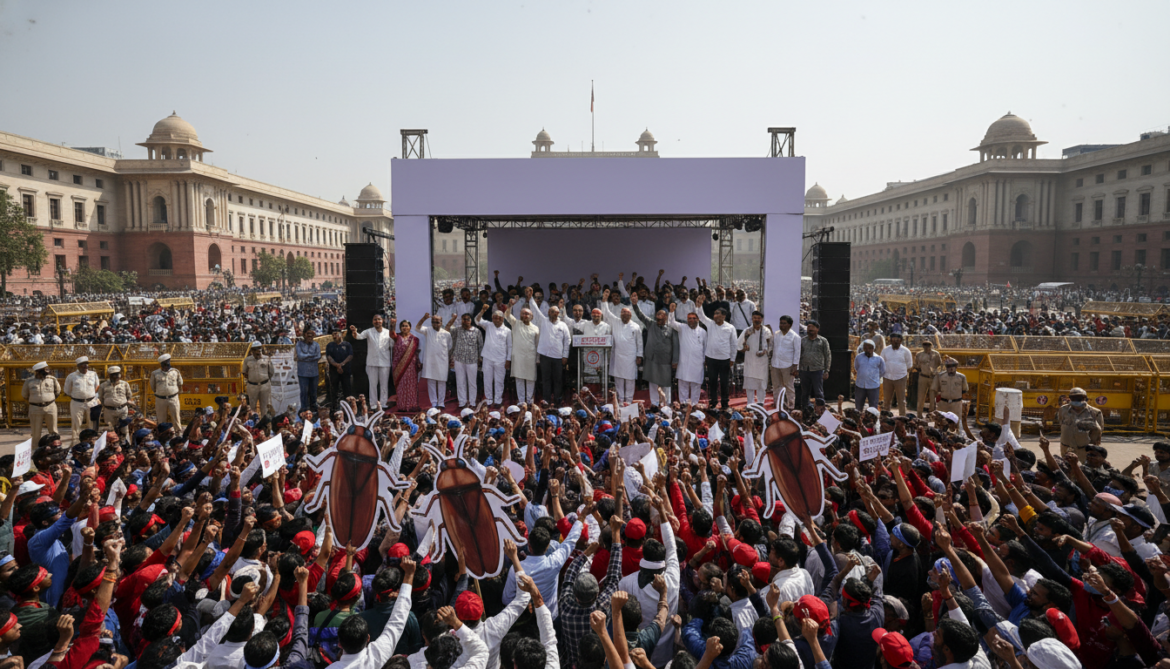 Cockroach Janta Party rallies thousands in India demanding education minister resignation over exam leaks