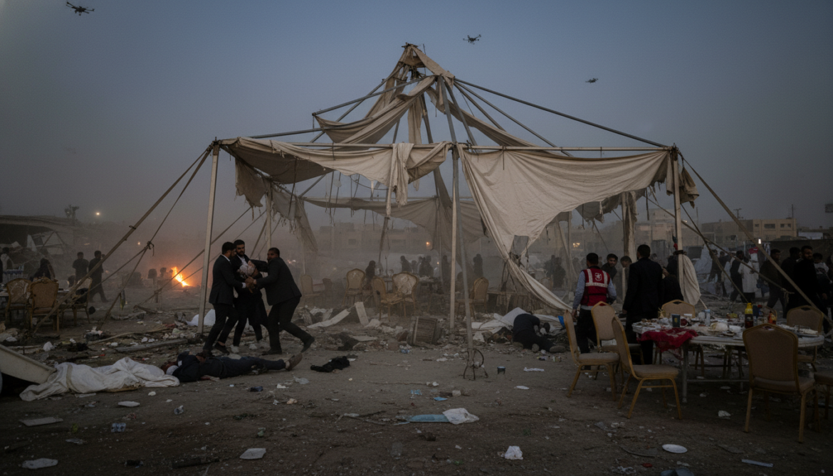 Gaza wedding struck by Israeli forces kills six, injures at least 15