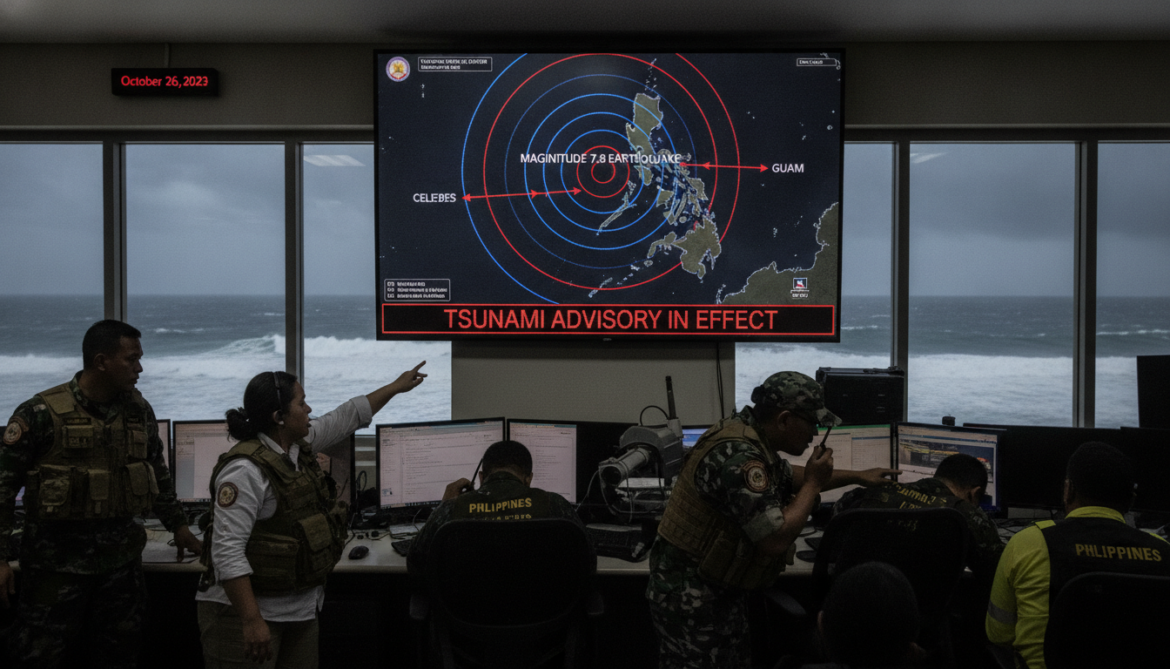 7.8-magnitude earthquake strikes Celebes Sea, prompts tsunami advisory for Philippines and Guam