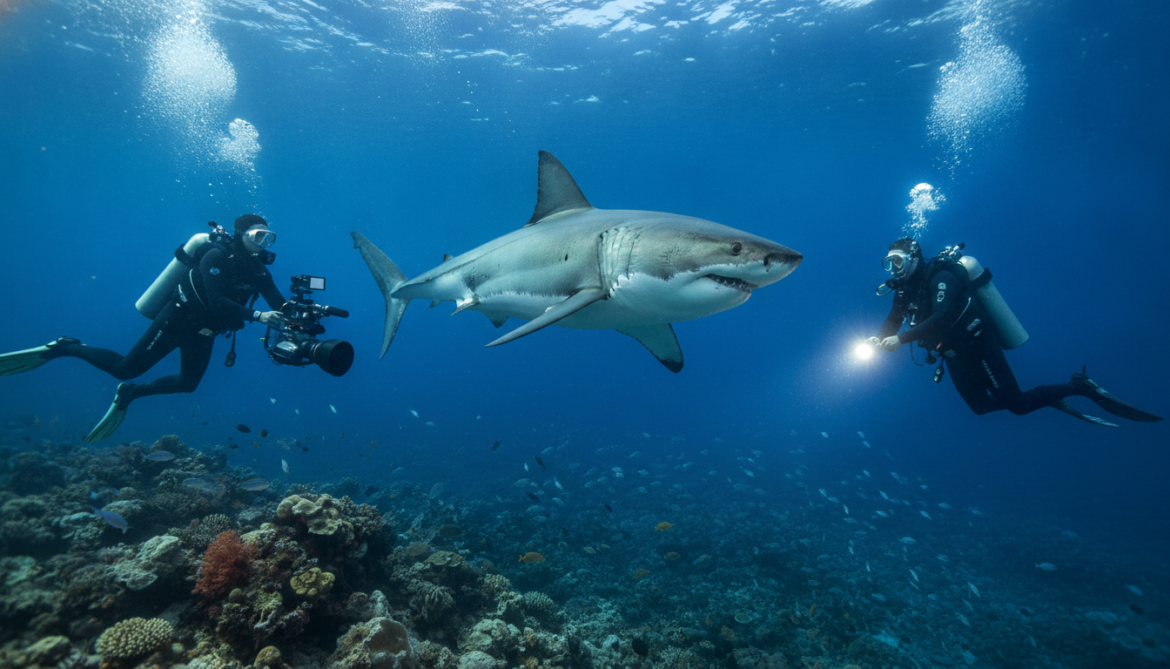 Great White Shark Captured on Video in Mediterranean by Healthy Seas Divers