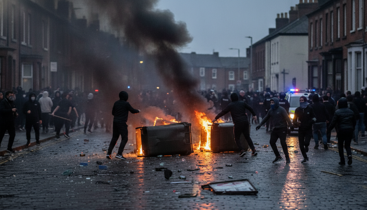 Belfast knife attack sparks street disorder after Sudanese suspect charged