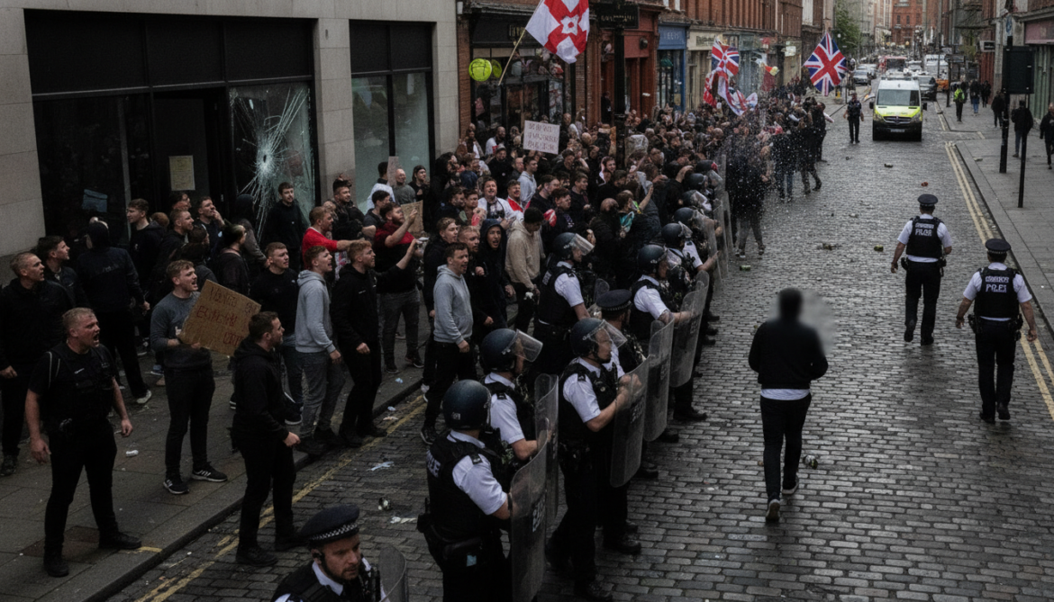 Belfast anti-immigration protests erupt after knife attack by Sudanese refugee