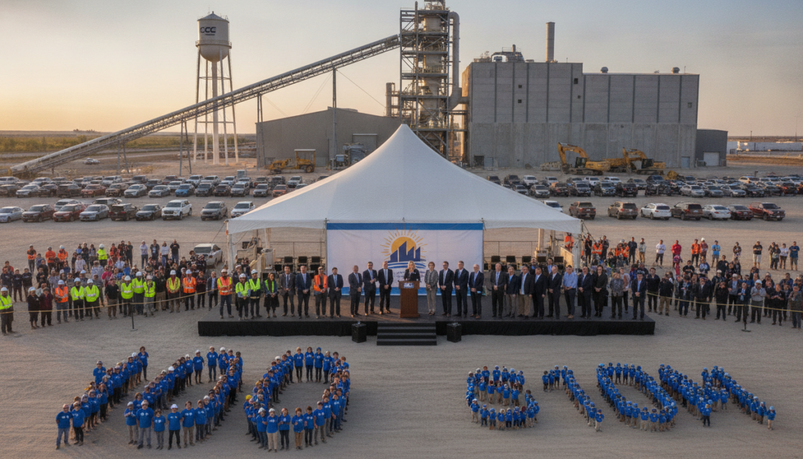 CGC opens $210-million Sheetrock wallboard plant in Wheatland County, creating nearly 100 jobs