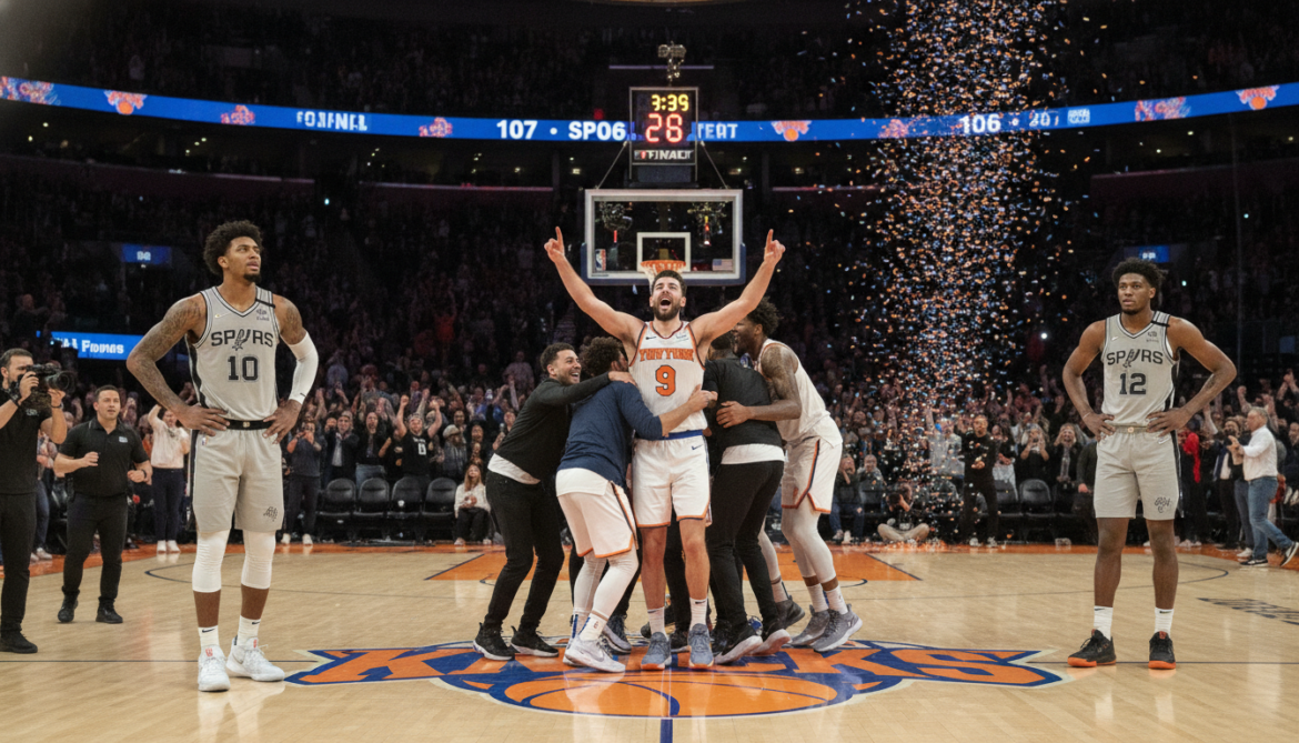 Knicks pull off historic 27-point comeback, beat Spurs 107-106