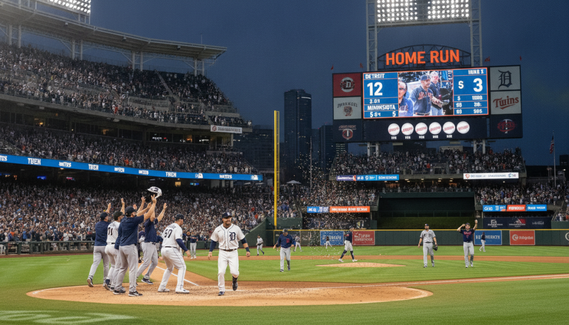 Tigers Blast Six Homers Across Five Innings in Home Rout of Twins