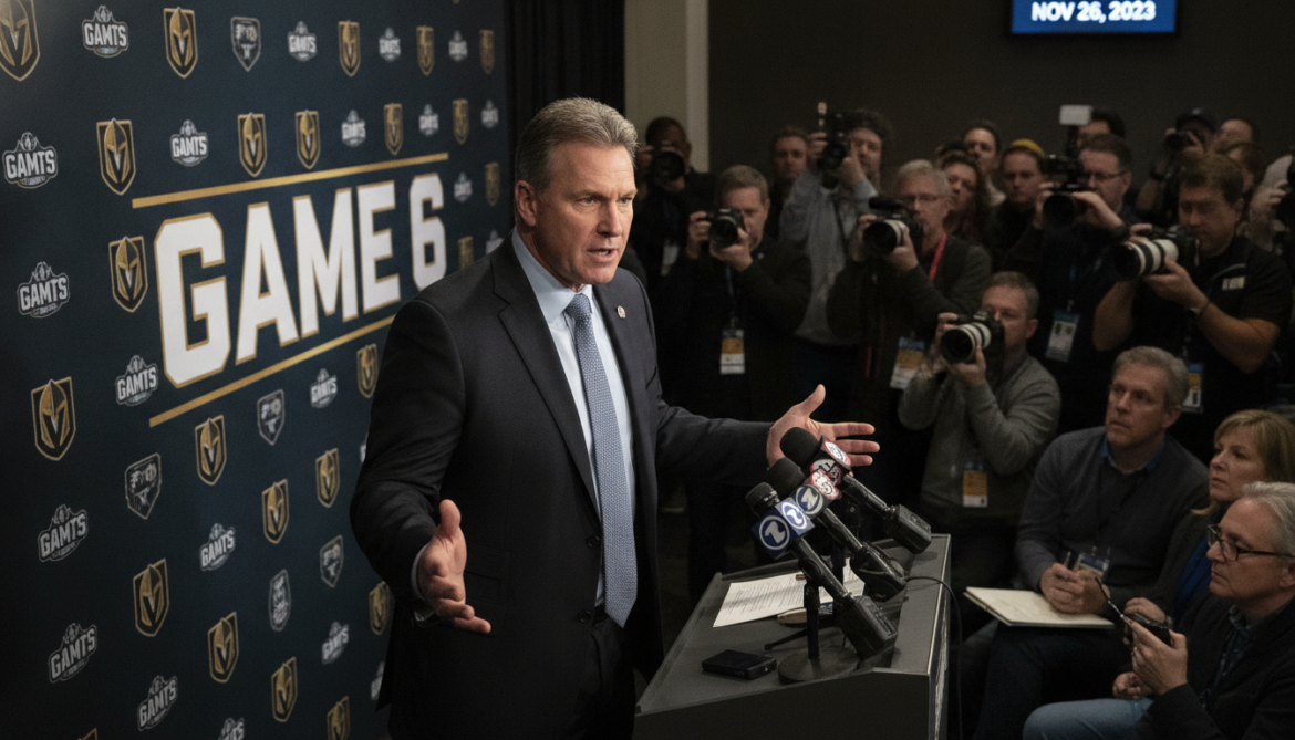Tortorella guarantees Golden Knights' Game 6 win with series on the line