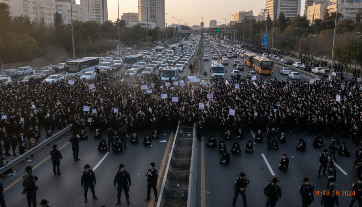 Ultra-Orthodox Conscription Protests Paralyze Israeli Cities and Threaten Coalition